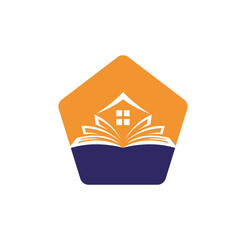 Home Learning logo designs concept vector. Home Education logo template, Real estate symbol