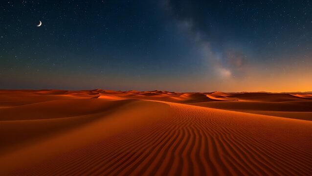 sand dunes in the desert - Powered by Adobe