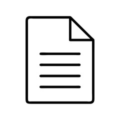 file icon, file line art - simple line art of file, perfect for file logos and icons