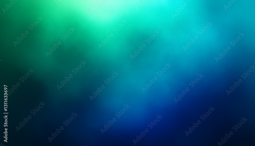 Poster blue green gradient background with a smooth transition and grainy texture effect.