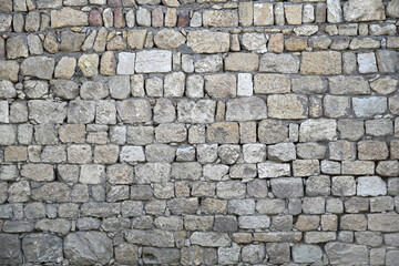 Textured brick wall background in vintage style