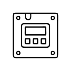 ssd icon, ssd line art - simple line art of ssd, perfect for ssd logos and icons