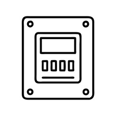 ssd icon, ssd line art - simple line art of ssd, perfect for ssd logos and icons