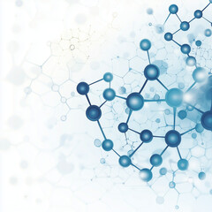 Template for science and technology presentation. Plexus style background