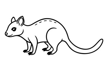 Minimalist Quoll Art