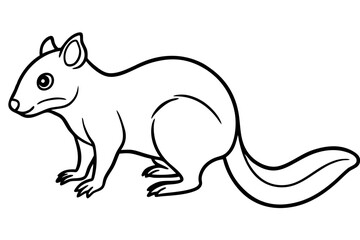 Minimalist Quoll Art