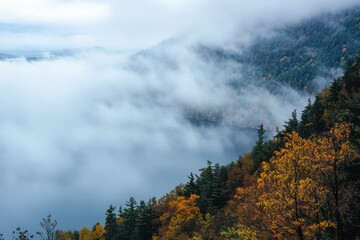 Lake George Landscape: Autumn Afternoon View from Black Mountain Lookout