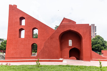 Jantar Mantar is an observatory consisting of masonry-built astronomical instruments, built by Maharaja Jai Singh New Delhi India.Asia.