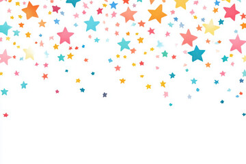 a vibrant collection of colorful stars and confetti creating a festive and joyful atmosphere perfect for celebrating special occasions and events