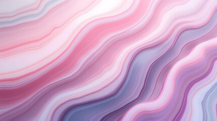 Obraz premium Wavy Pink Purple Marble Agate Texture Abstract Background
