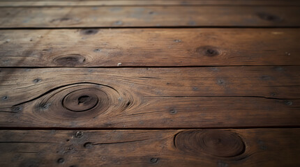 Rustic Brown Wood Planks Knots Natural Grain Texture