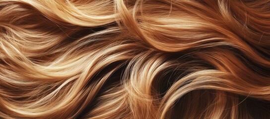 Naklejka premium Beautiful woman with long, curly hair flowing in the wind, floating and swaying, looking at the camera in profile