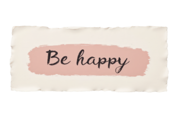 Inspirational Handwritten Message on Tattered Paper