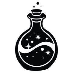 Laboratory Beaker Chemist Icon, Science Research Symbol for Chemistry Experiments, STEM Education, and Classroom Learning Resources