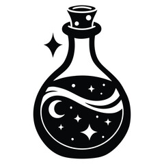 Laboratory Beaker Chemist Icon, Science Research Symbol for Chemistry Experiments, STEM Education, and Classroom Learning Resources