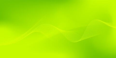 Abstract green wavy background. Vector EPS 10