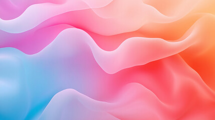 Obraz premium Bright pink and blue lines flow in a soft, colorful gradient texture