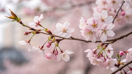 Obraz premium pink cherry blossom