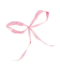 Pink Watercolor Bow Clipart, Preppy Trendy Hand Painted Bow, Coquette Aesthetic image for design, bridal shower, baby shower, bachelorette party, birthday celebration.