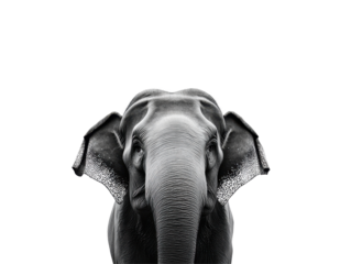 Isolated Elephant Face