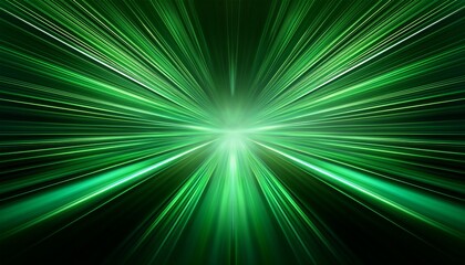 スピード感のあるテクノロジーのコンセプト画像、緑色の光の抽象的な背景画像。（Speed ​​technology concept image, green light abstract background image.）
