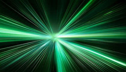 スピード感のあるテクノロジーのコンセプト画像、緑色の光の抽象的な背景画像。（Speed ​​technology concept image, green light abstract background image.）
