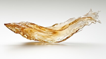 Amber Drink Splash Studio Shot