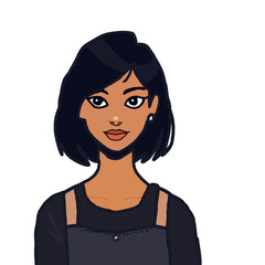 vector illustration of a woman