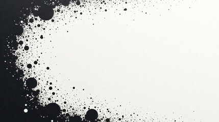 Obraz premium Abstract Black and White Circular Design with Copy Space for Text and Images
