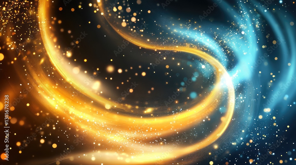 Poster a futuristic abstract design with digital patterns and enough space to add futuristic content or ide