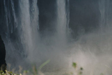 View of the famous Victoria Falls, Zimbabwe and Zambia