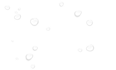 Vector water drop, drops, droplets. PNG drops, condensation on glass, on various surfaces. Realistic drops on a transparent background. Rain and dew