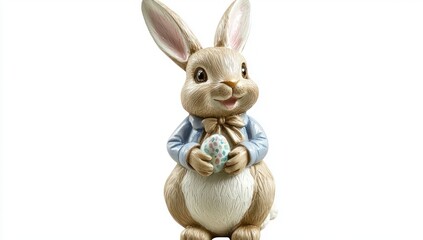 Obraz premium Gift and table decoration inspiration with a clear PNG Easter bunny.