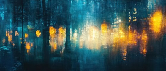 Abstract shimmering glow with blurred depth, evoking a cinematic and otherworldly aesthetic