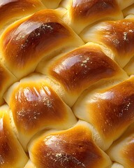 Artisanal Challah Bread Loaf with Braided Crust and Soft Pillowy Texture