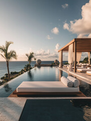 Fototapeta premium luxury swimming pool