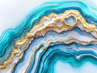 Abstract geode art digital creation marble texture vibrant colors close-up view elegance in design