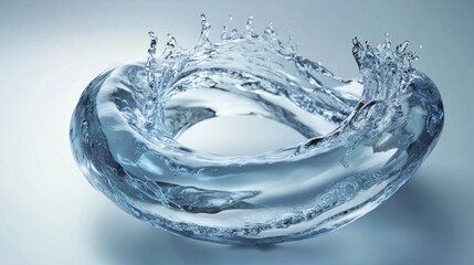 Frozen Water Mobius Strip - A Unique Sculpture