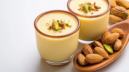 Creamy Almond Drink with Pistachios