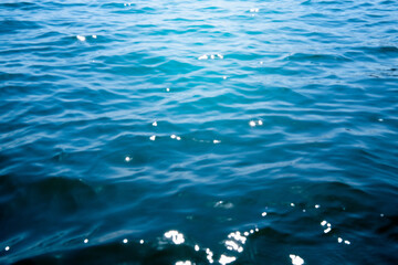 Blue sea water background texture