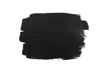 Abstract black watercolor on white background.