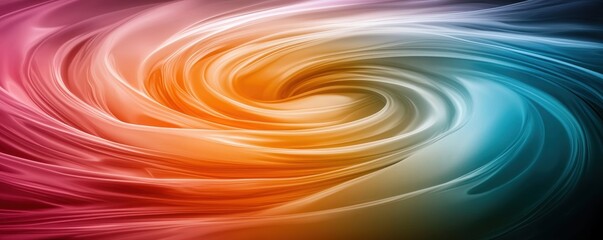 Obraz premium A vibrant swirl of colors blending together, creating a dynamic and visually captivating abstract design.