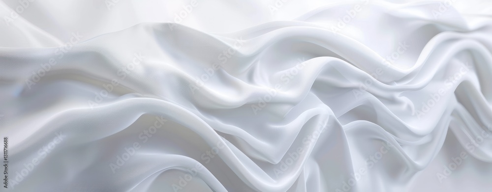 Poster white minimal backgrounds waves flowing curve simple cloth fabric ripple abstract smooth swirl dynam