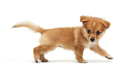 Obraz premium Generic Playful Puppy View Chasing Tail Gourmet Exquisite