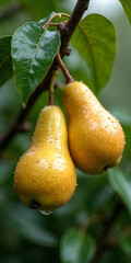 pear on branch