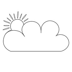 Sun and cloud