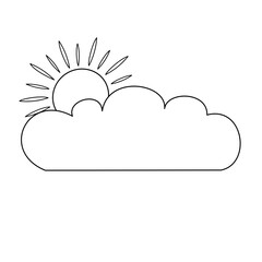 Sun and cloud