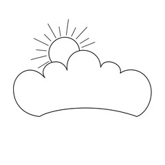 Sun and cloud