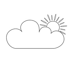 Sun and cloud