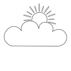 Sun and cloud